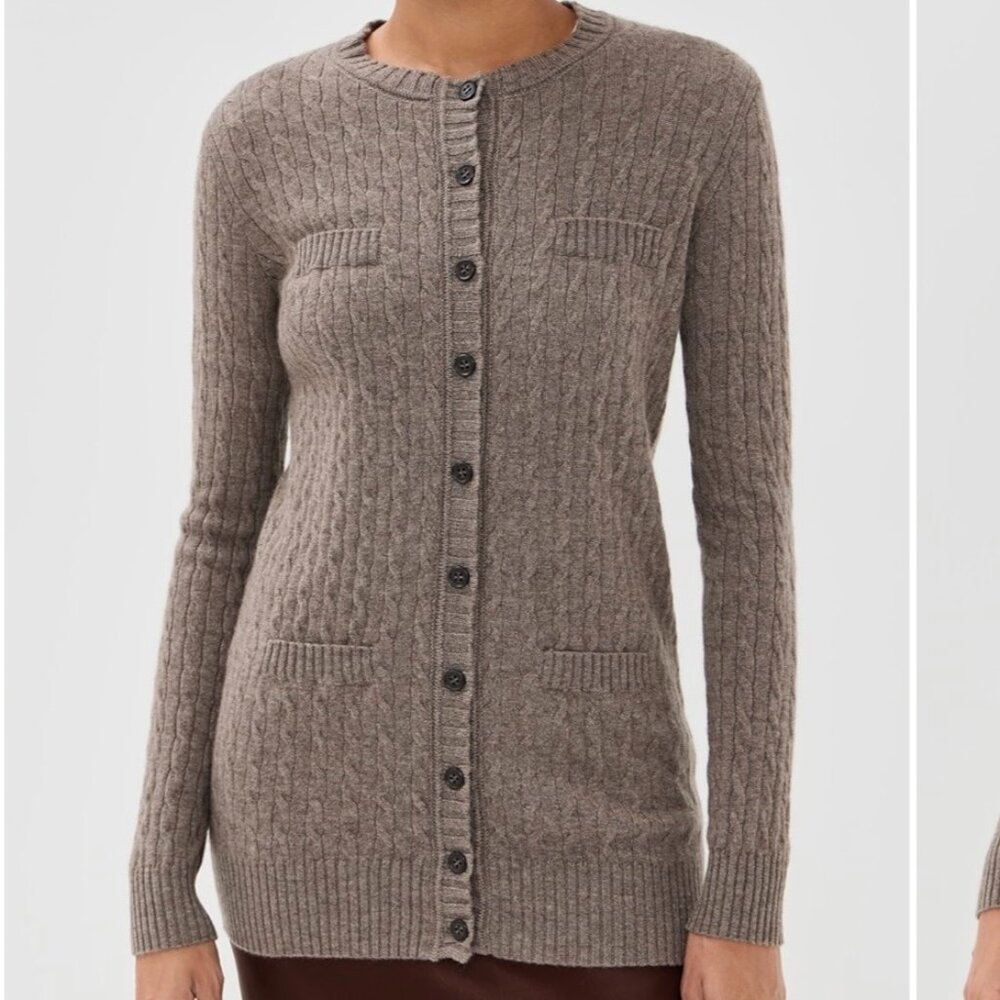 Lisa Yang Size 0 Cashmere Sweater in Truffle Color